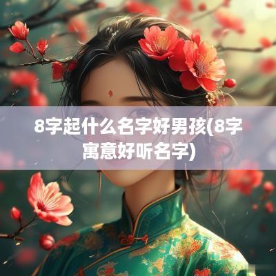 8字起什么名字好男孩(8字寓意好听名字)