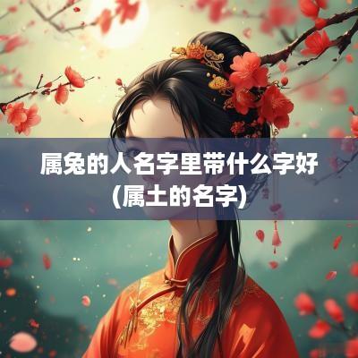 属兔的人名字里带什么字好(属土的名字)