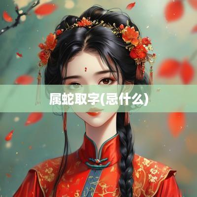 属蛇取字(忌什么)
