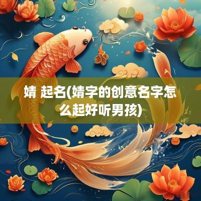 婧 起名(婧字的创意名字怎么起好听男孩)