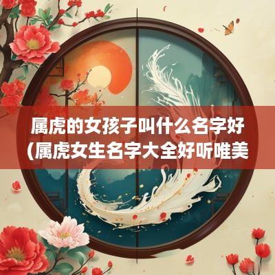 属虎的女孩子叫什么名字好(属虎女生名字大全好听唯美的 有寓意)