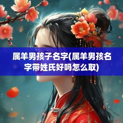 属羊男孩子名字(属羊男孩名字带姓氏好吗怎么取)