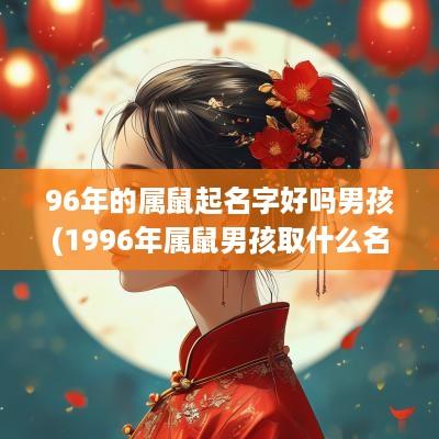 96年的属鼠起名字好吗男孩(1996年属鼠男孩取什么名好)