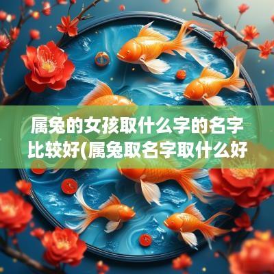 属兔的女孩取什么字的名字比较好(属兔取名字取什么好听女孩带木字旁)