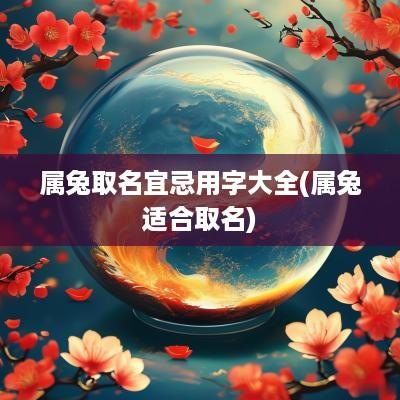 属兔取名宜忌用字大全(属兔适合取名)