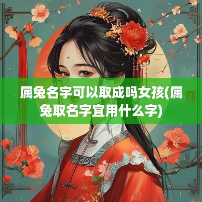 属兔名字可以取成吗女孩(属兔取名字宜用什么字)