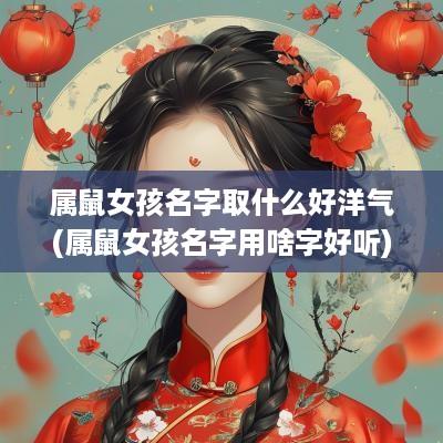 属鼠女孩名字取什么好洋气(属鼠女孩名字用啥字好听)