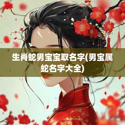 生肖蛇男宝宝取名字(男宝属蛇名字大全)