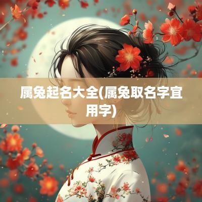 属兔起名大全(属兔取名字宜用字)