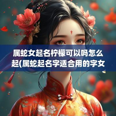 属蛇女起名柠檬可以吗怎么起(属蛇起名字适合用的字女)