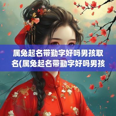 属兔起名带勤字好吗男孩取名(属兔起名带勤字好吗男孩子)