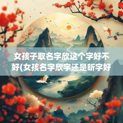 女孩子取名字欣这个字好不好(女孩名字欣字还是昕字好呢)