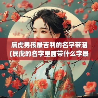 属虎男孩最吉利的名字带涵(属虎的名字里面带什么字最好)