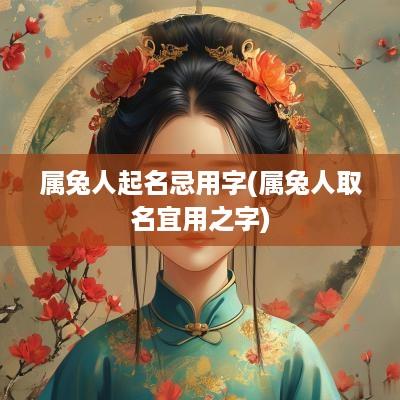 属兔人起名忌用字(属兔人取名宜用之字)
