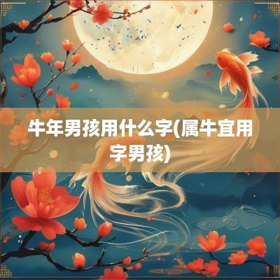 蛇年男孩用什么字(属牛宜用字男孩)