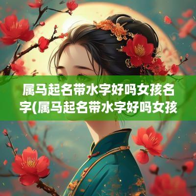 属马起名带水字好吗女孩名字(属马起名带水字好吗女孩取名)