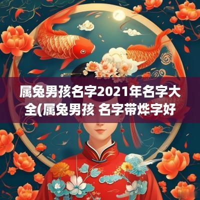 属兔男孩名字2025年名字大全(属兔男孩 名字带烨字好吗怎么取)