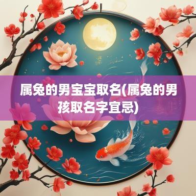 属兔的男宝宝取名(属兔的男孩取名字宜忌)