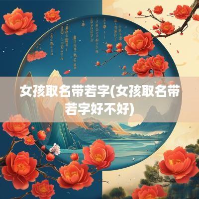 女孩取名带若字(女孩取名带若字好不好)