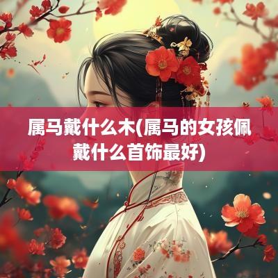 属马戴什么木(属马的女孩佩戴什么首饰最好)