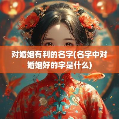 对婚姻有利的名字(名字中对婚姻好的字是什么)
