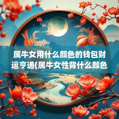 属牛女用什么颜色的钱包财运亨通(属牛女性背什么颜色包招财)