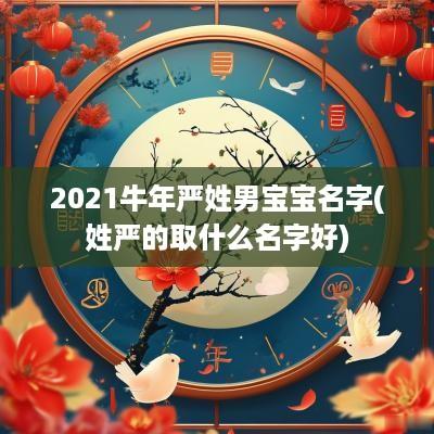 2025蛇年严姓男宝宝名字(姓严的取什么名字好)