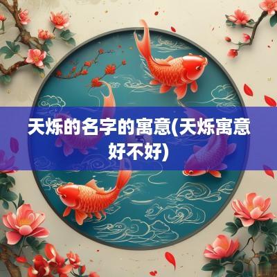天烁的名字的寓意(天烁寓意好不好)
