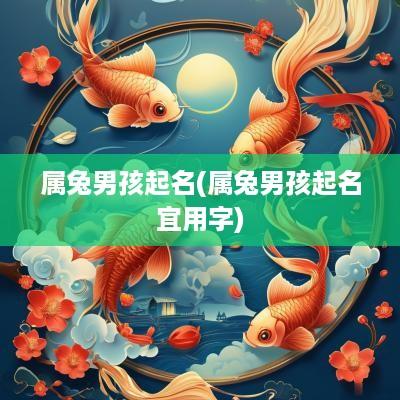属兔男孩起名(属兔男孩起名宜用字)