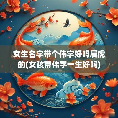 女生名字带个伟字好吗属虎的(女孩带伟字一生好吗)