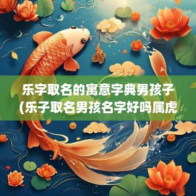 乐字取名的寓意字典男孩子(乐子取名男孩名字好吗属虎的)