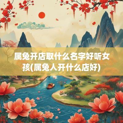 属兔开店取什么名字好听女孩(属兔人开什么店好)