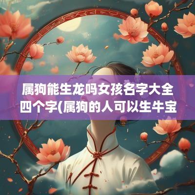 属狗能生龙吗女孩名字大全四个字(属狗的人可以生牛宝宝吗)