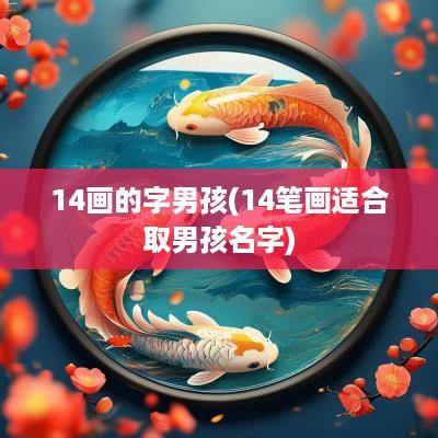 14画的字男孩(14笔画适合取男孩名字)