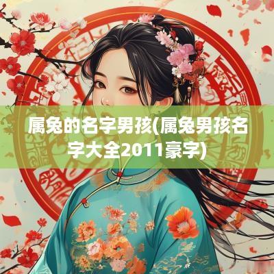 属兔的名字男孩(属兔男孩名字大全2011豪字)