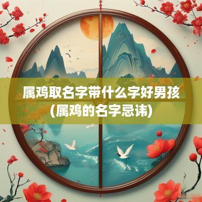 属鸡取名字带什么字好男孩(属鸡的名字忌讳)