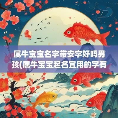 属牛宝宝名字带安字好吗男孩(属牛宝宝起名宜用的字有哪些)