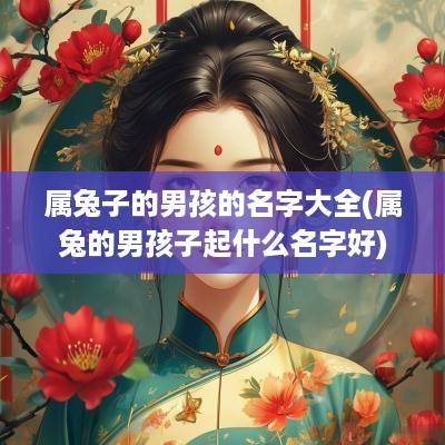 属兔子的男孩的名字大全(属兔的男孩子起什么名字好)
