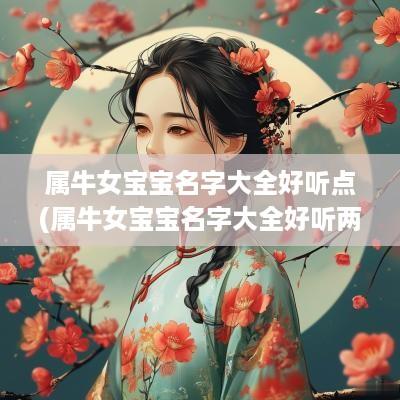 属牛女宝宝名字大全好听点(属牛女宝宝名字大全好听两个字)