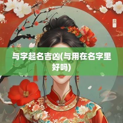 与字起名吉凶(与用在名字里好吗)