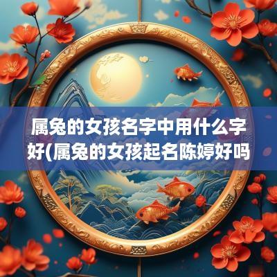 属兔的女孩名字中用什么字好(属兔的女孩起名陈婷好吗怎么样)