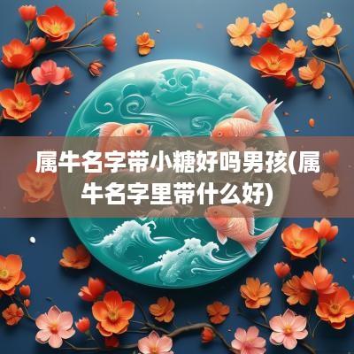 属牛名字带小糖好吗男孩(属牛名字里带什么好)
