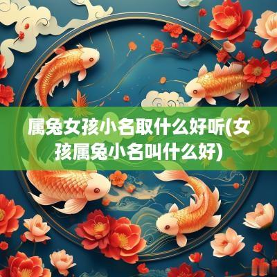 属兔女孩小名取什么好听(女孩属兔小名叫什么好)