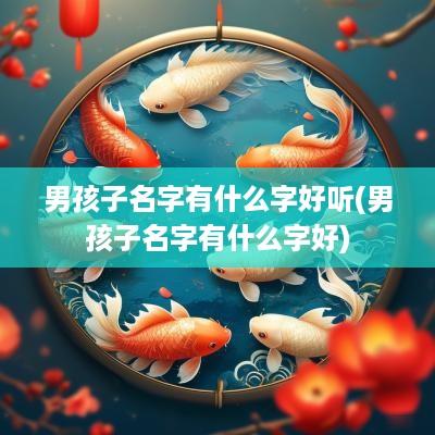 男孩子名字有什么字好听(男孩子名字有什么字好)
