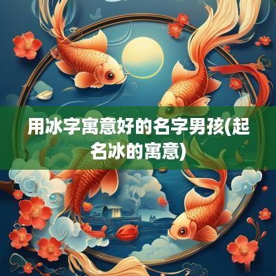 用冰字寓意好的名字男孩(起名冰的寓意)