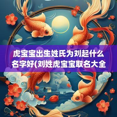 虎宝宝出生姓氏为刘起什么名字好(刘姓虎宝宝取名大全2025款)