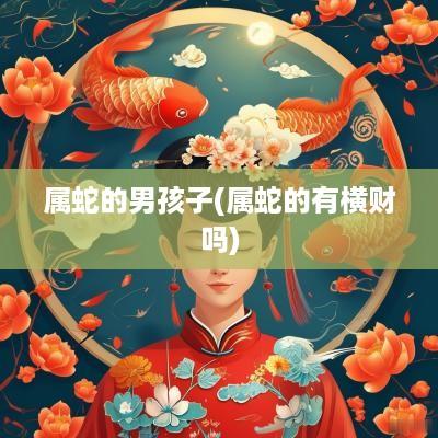 属蛇的男孩子(属蛇的有横财吗)