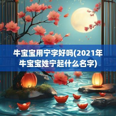 牛宝宝用宁字好吗(2025年牛宝宝姓宁起什么名字)