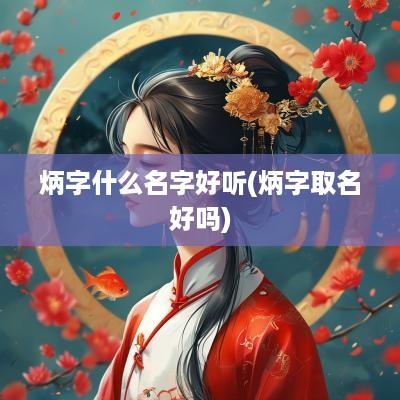 炳字什么名字好听(炳字取名好吗)