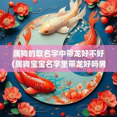 属狗的取名字中带龙好不好(属狗宝宝名字里带龙好吗男孩)